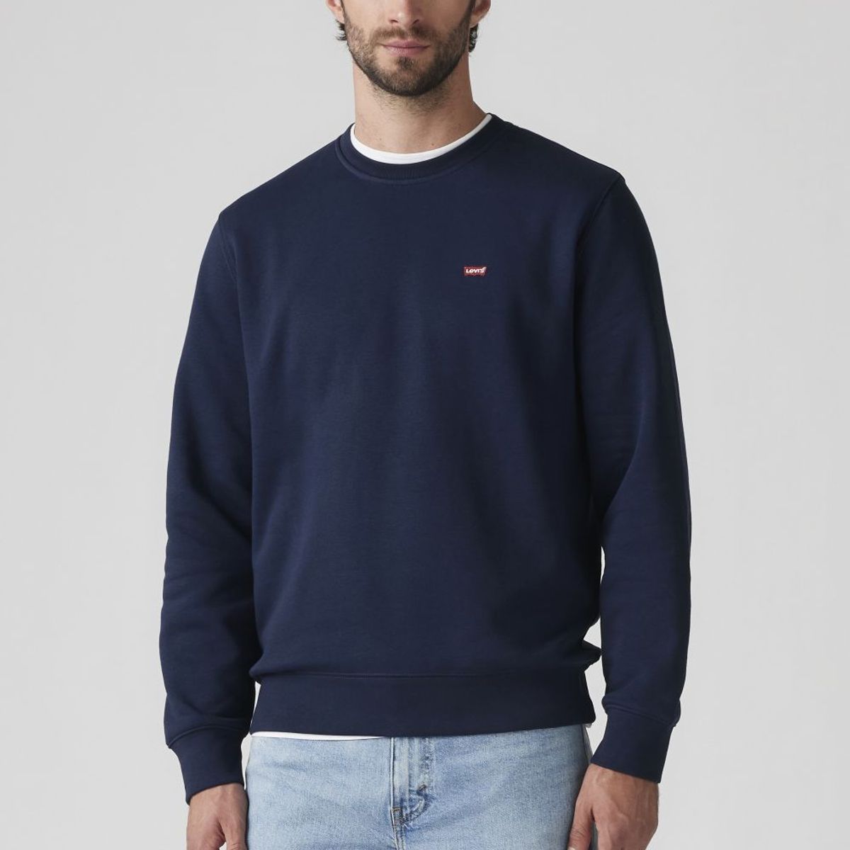 LEVIS - Polerón Hombre Crew Azul Levis