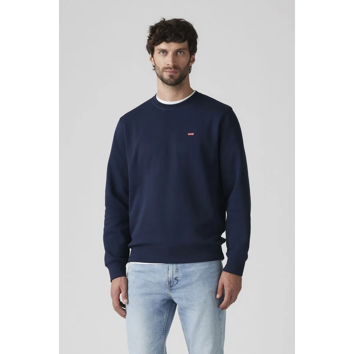 LEVIS - Polerón Hombre Crew Azul Levis