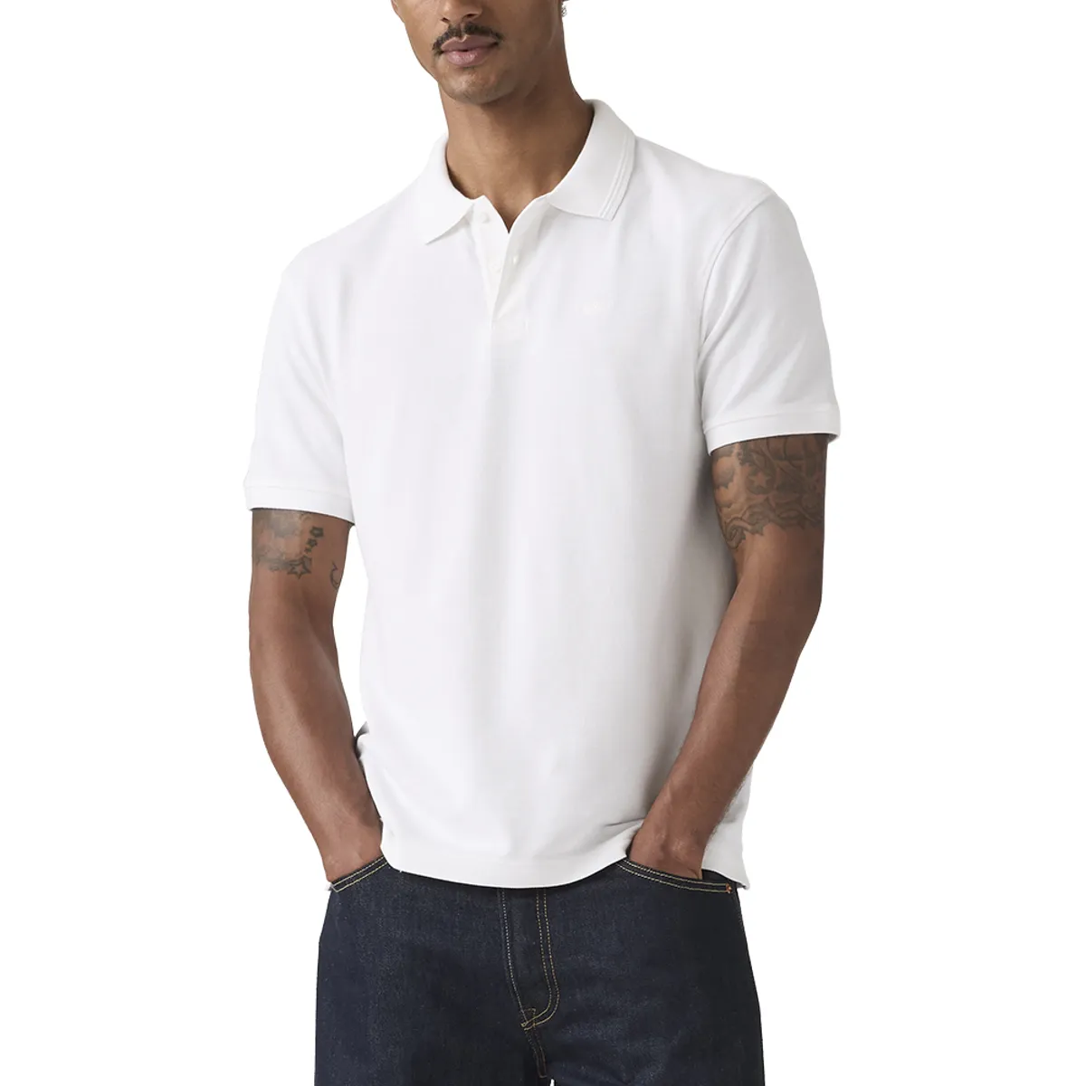 LEVIS - Polera Hombre Icon Polo Blanco Levis