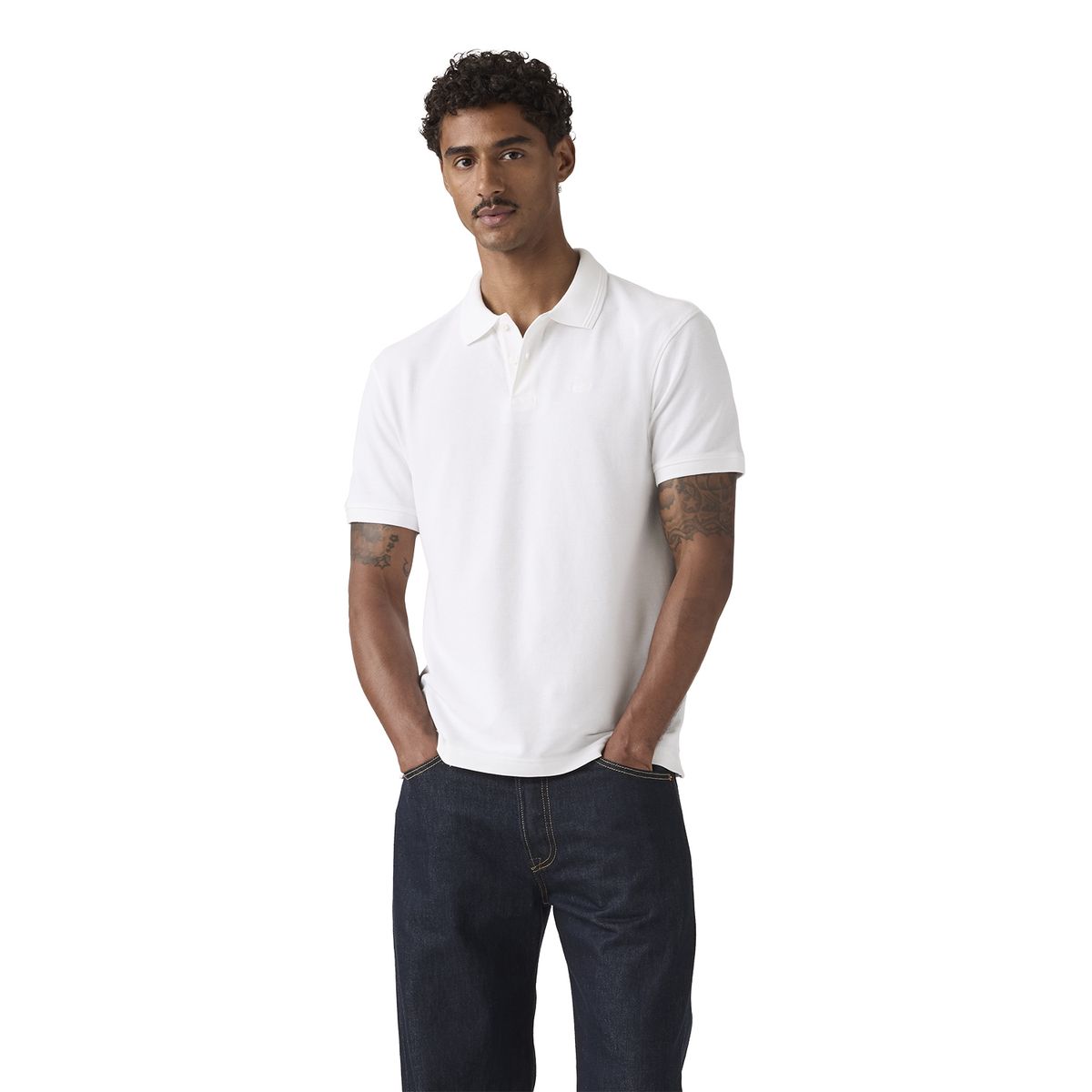 LEVIS - Polera Hombre Icon Polo Blanco Levis