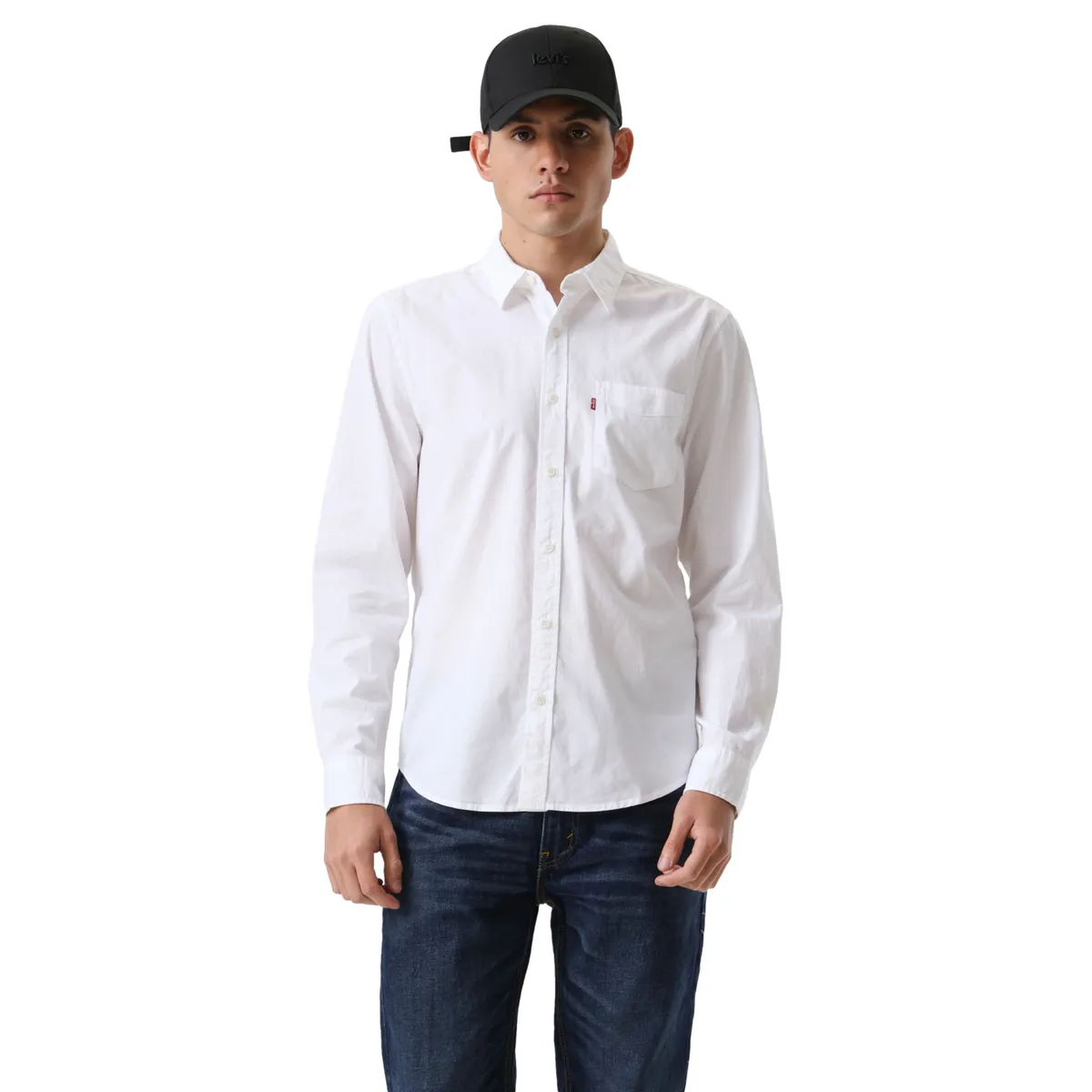 LEVIS - Camisa Hombre Classic 1 Pkt Standard Blanco Levis