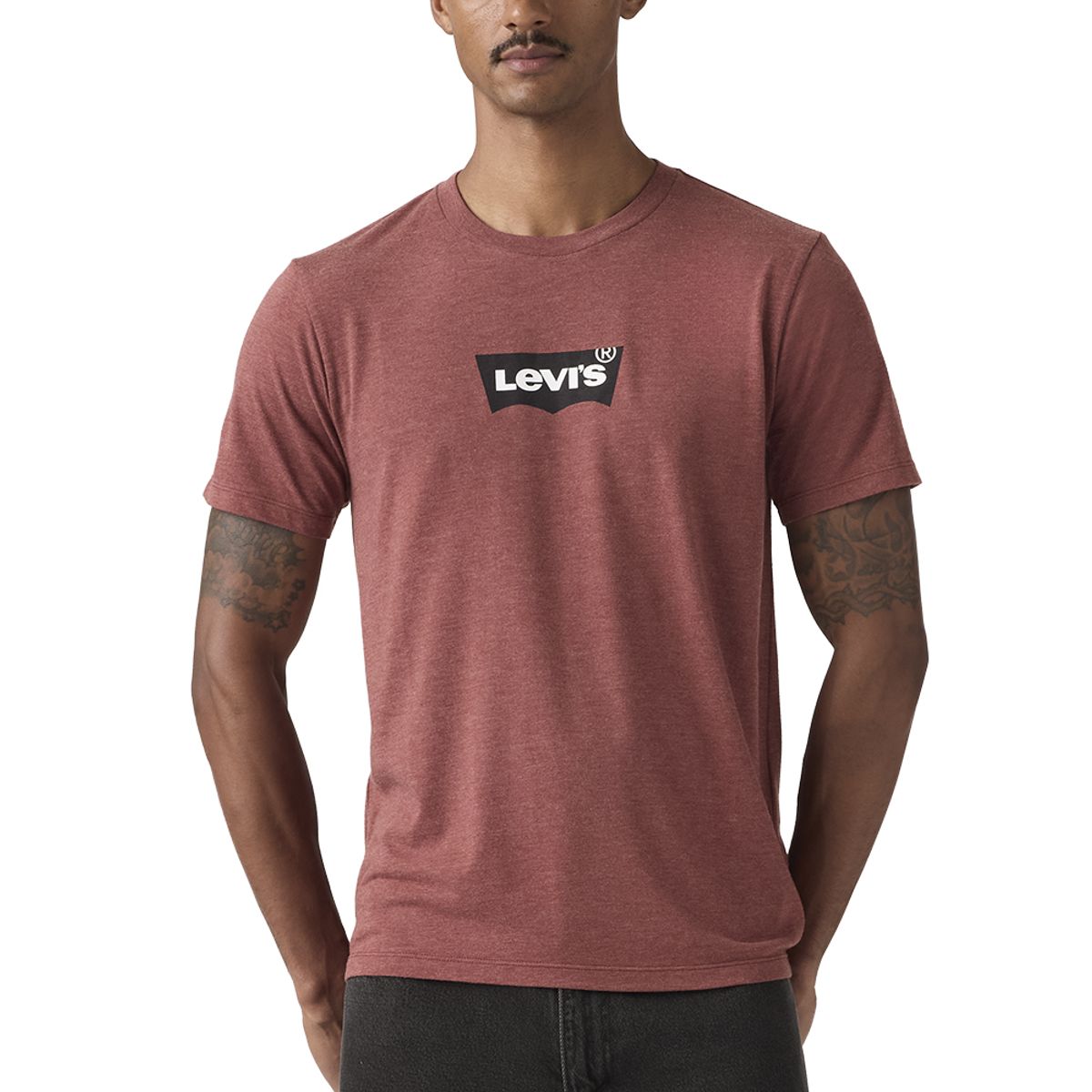 LEVIS - Polera Hombre Graphic Crewneck Tee Burdeo Levis