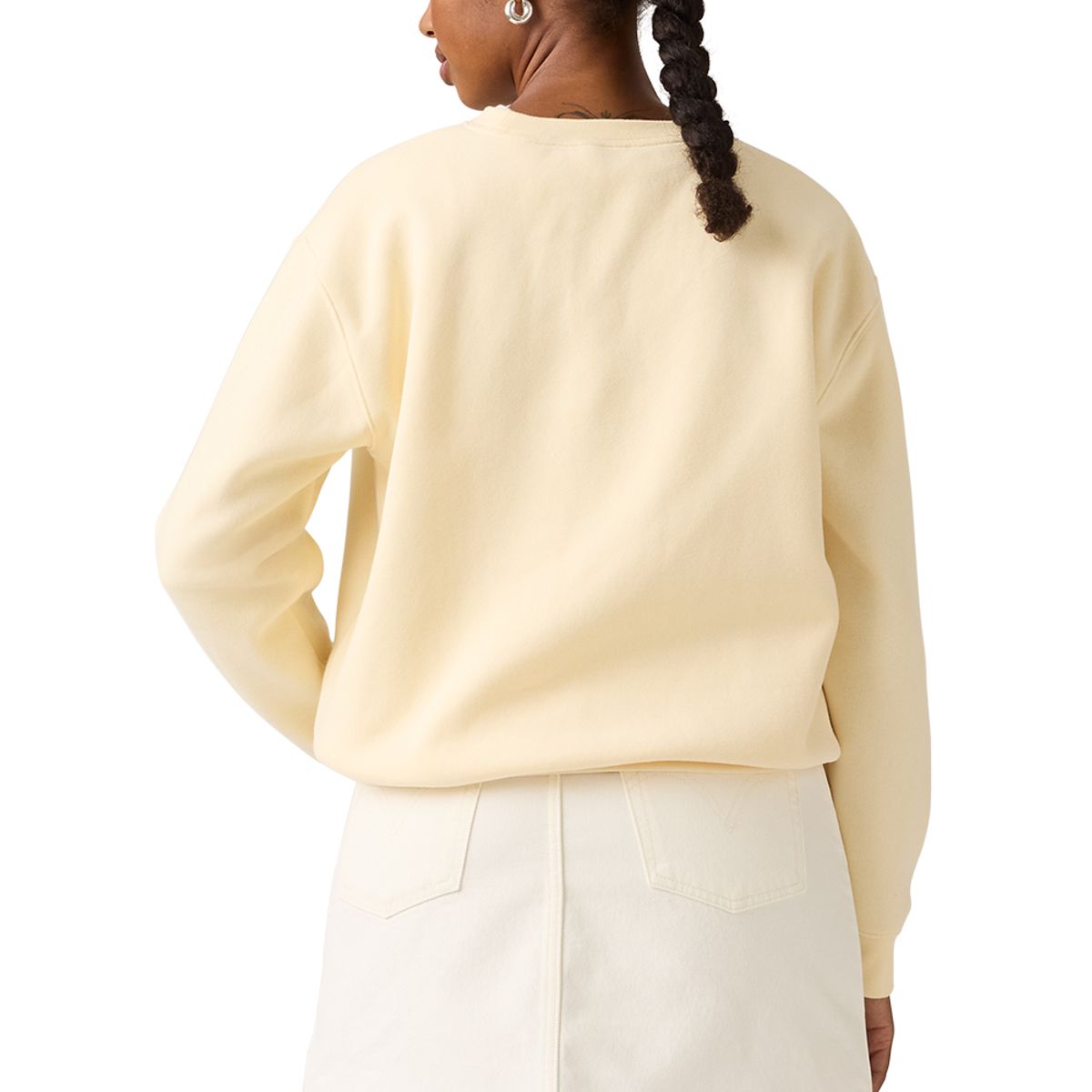LEVIS - Polerón Mujer Gr Everyday Crew Beige Levis