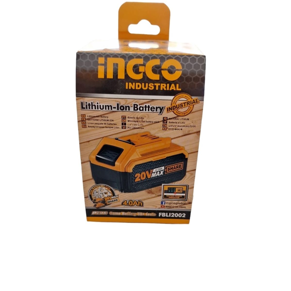 Batería de iones de litio industrial de 20V y 40Ah, marca INGCO - Foto 2
