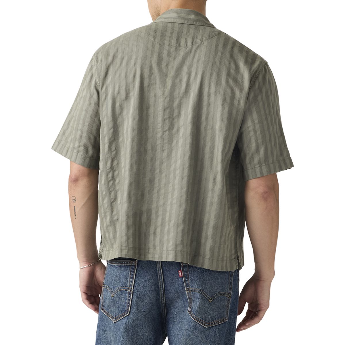 LEVIS - Camisa Hombre Lama Crop Shirt Verde Levis