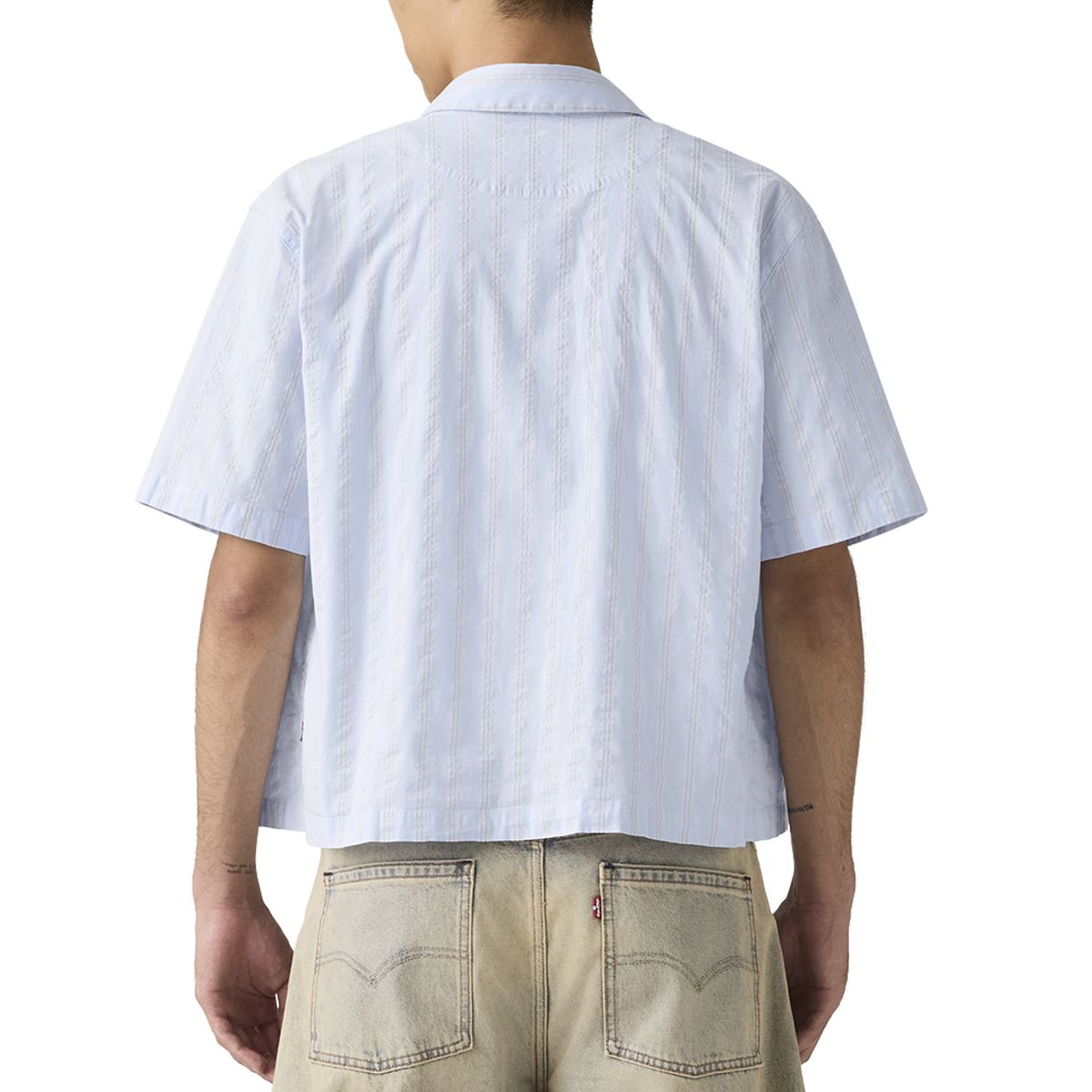 LEVIS - Camisa Hombre Lama Crop Shirt Celeste Levis