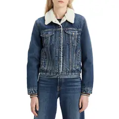 LEVIS - Chaqueta Mujer Original Sherpa Trucker Azul