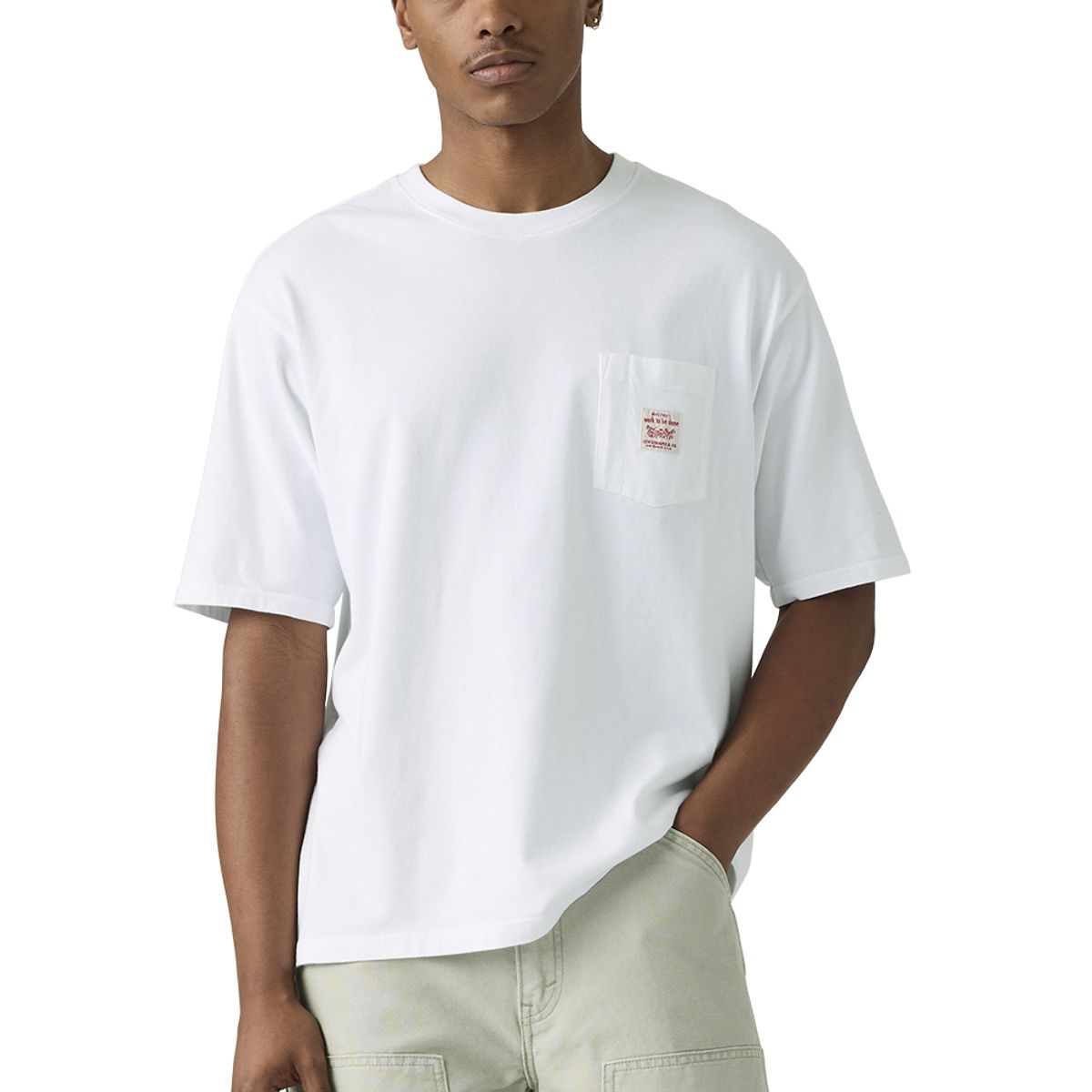 LEVIS - Polera Hombre Workwear Tee Blanco Levis