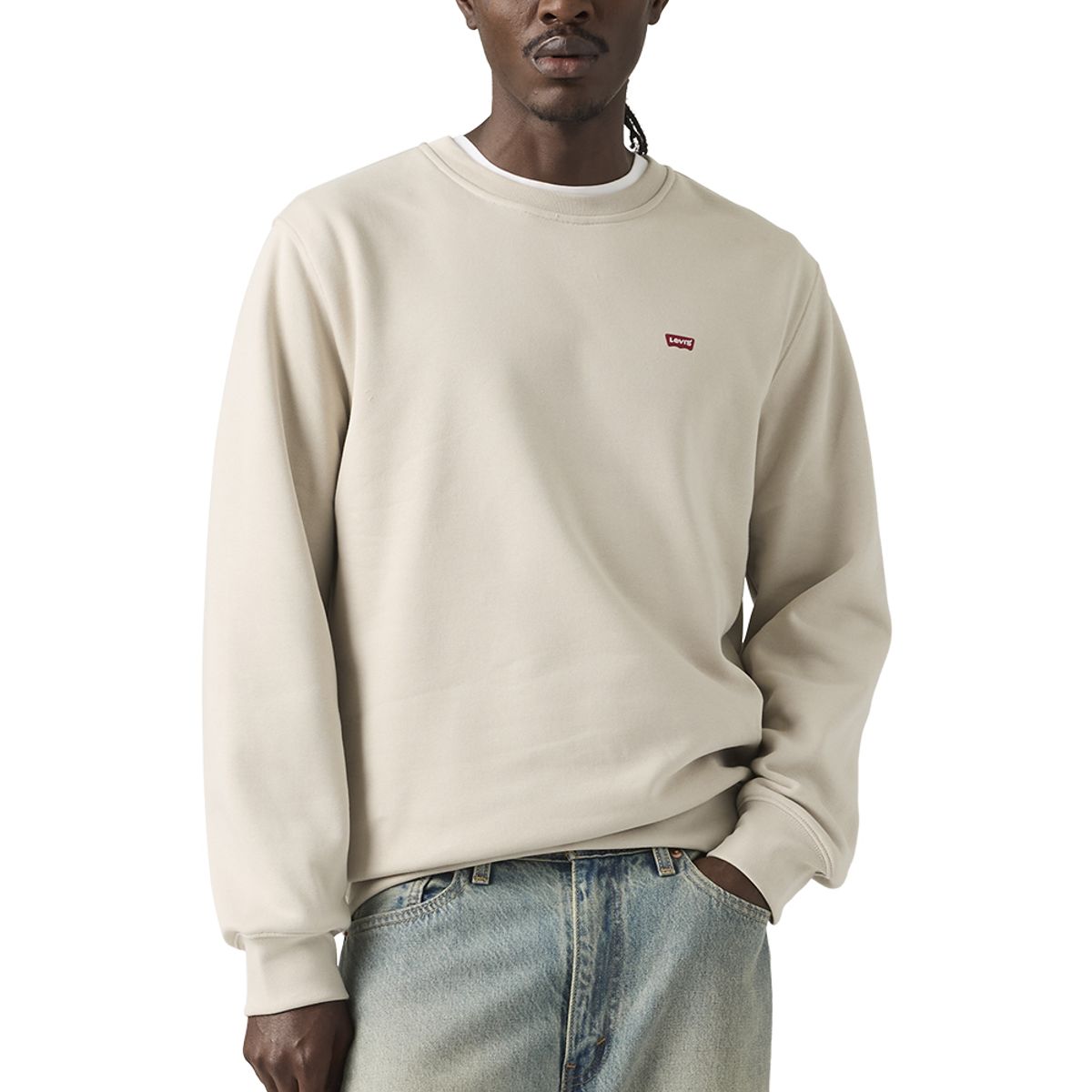 LEVIS - Polerón Hombre Core Ng Crew Sweatshirt Beige Levis