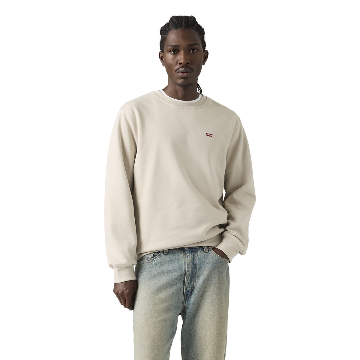 LEVIS - Polerón Hombre Core Ng Crew Sweatshirt Beige Levis