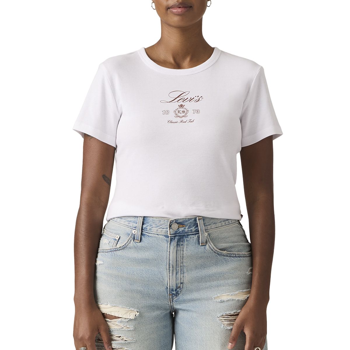 LEVIS - Polera Mujer Graphic Rickie Tee Blanco Levis