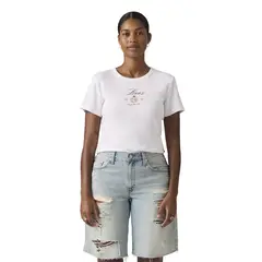 LEVIS - Polera Mujer Graphic Rickie Tee Blanco