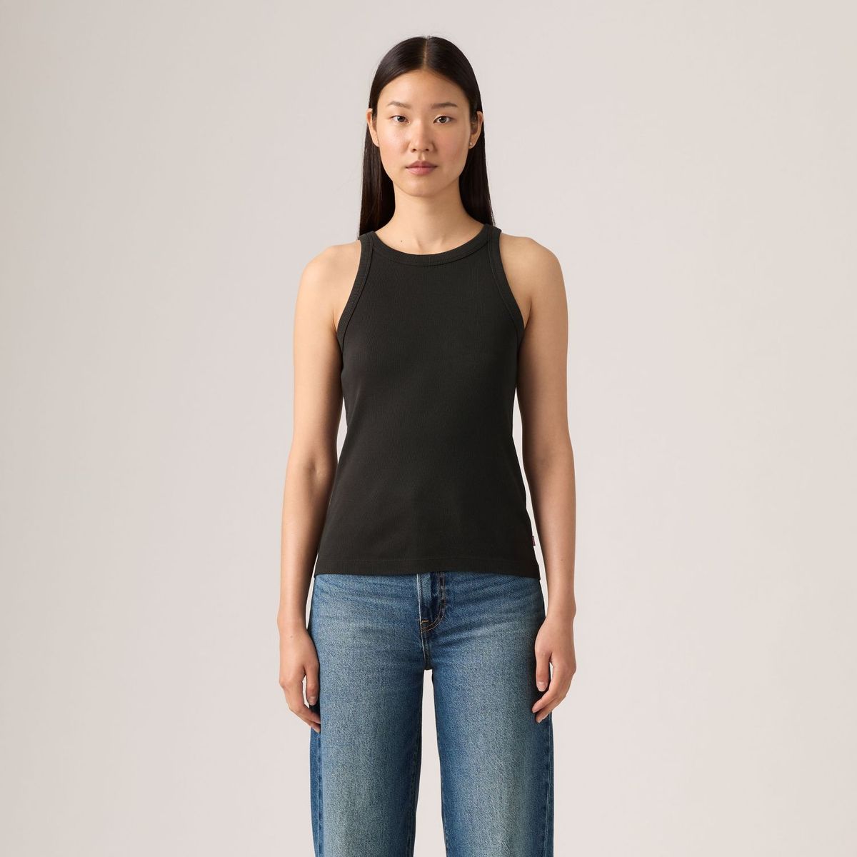 LEVIS - Polera Mujer Essential Racer Tank Negro Levis