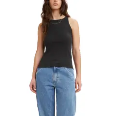 LEVIS - Polera Mujer Essential Racer Tank Negro