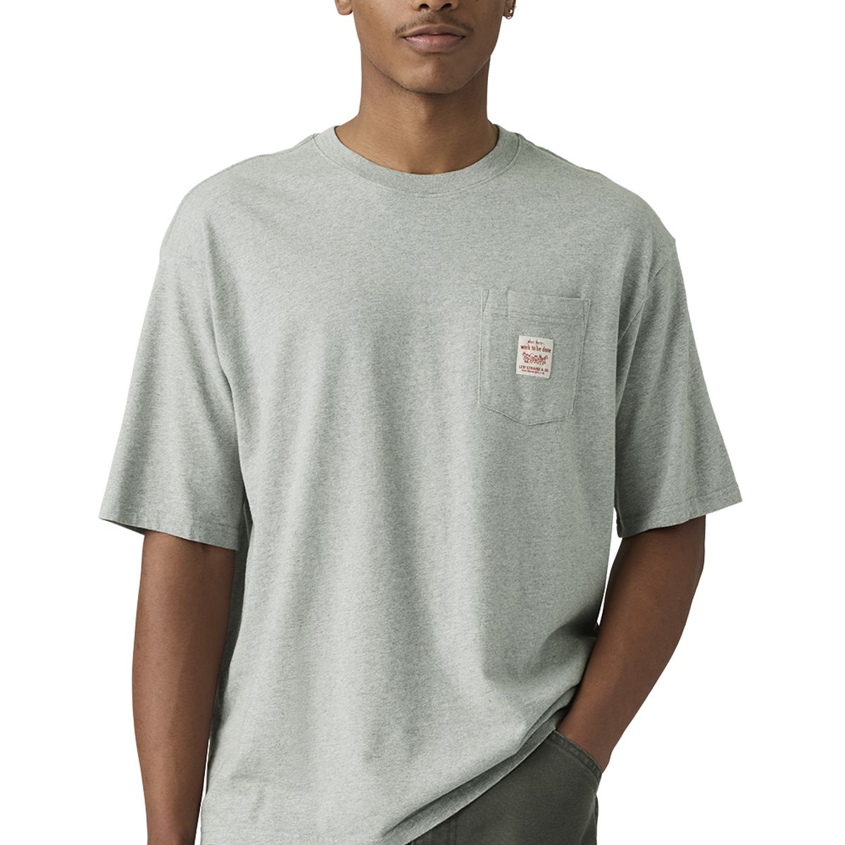 LEVIS - Polera Hombre Workwear Tee Gris Levis