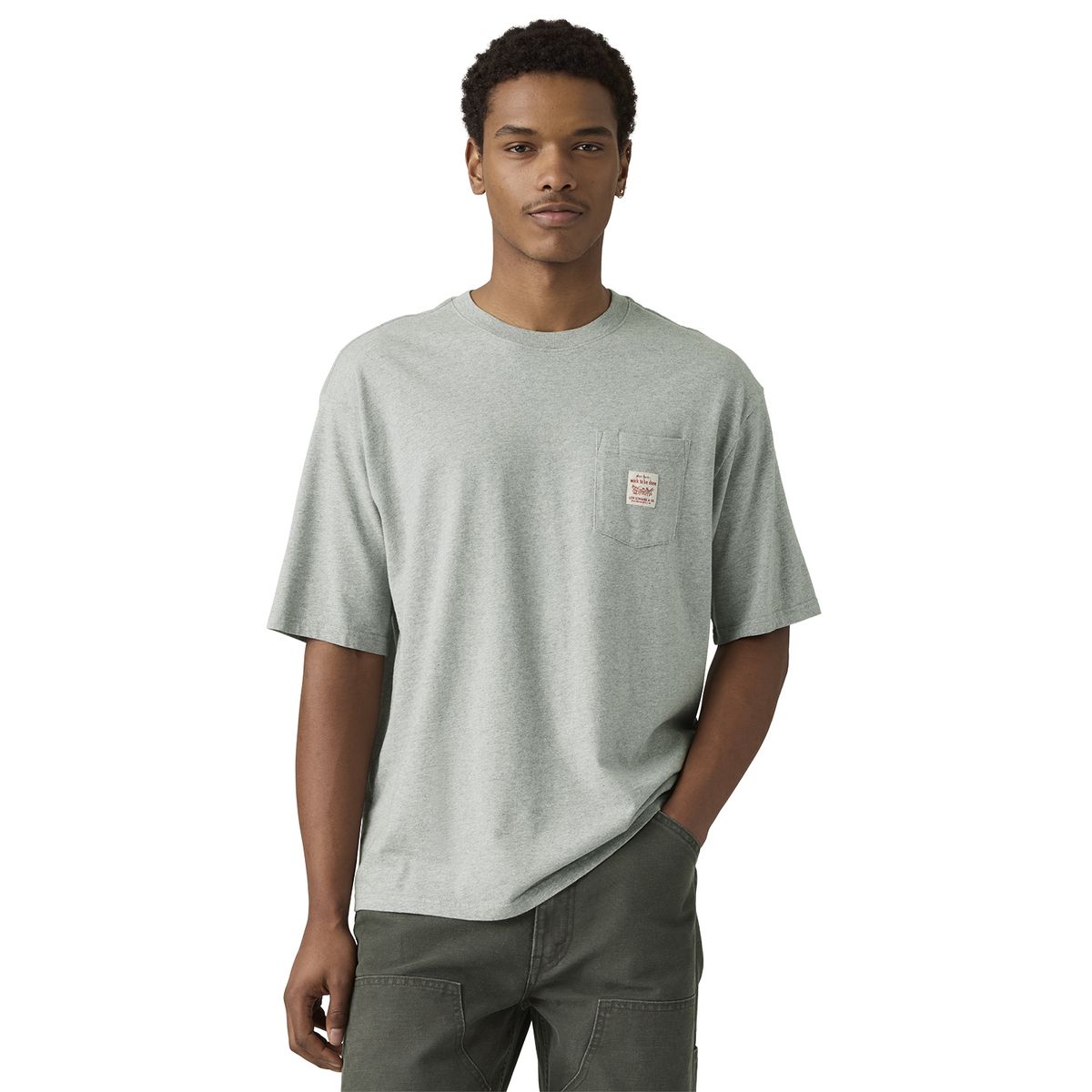 LEVIS - Polera Hombre Workwear Tee Gris Levis