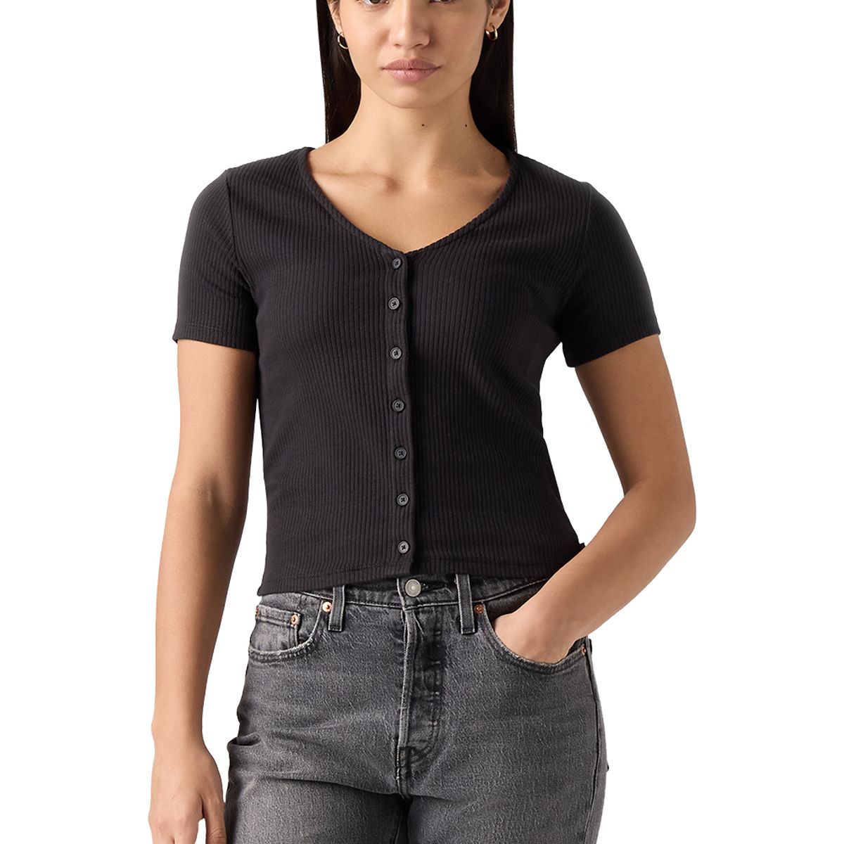 LEVIS - Polera Mujer Muse Tee Negro Levis
