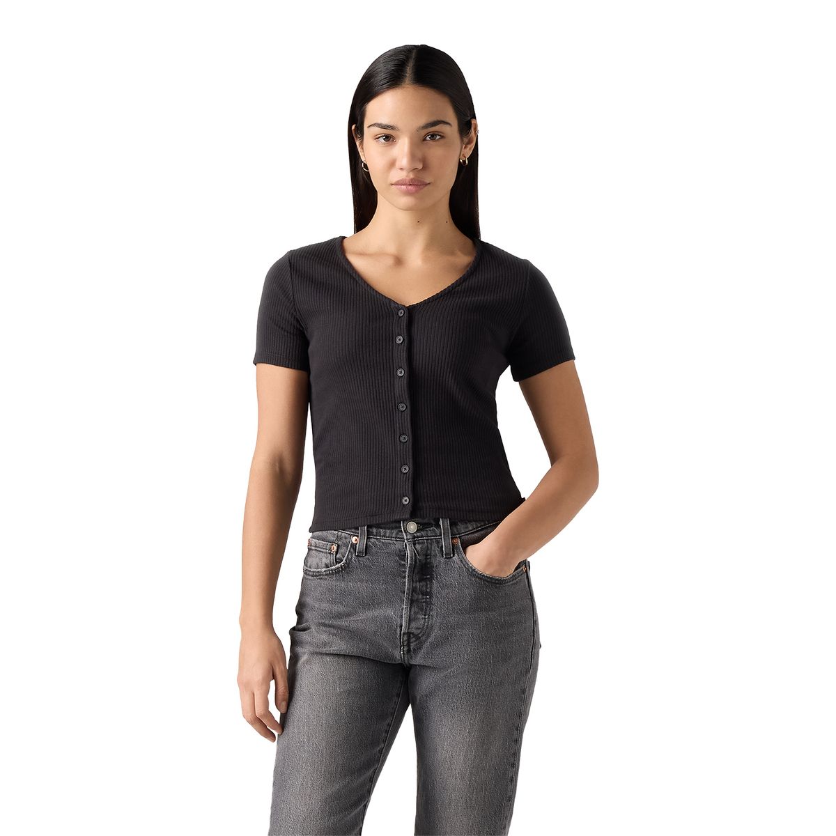 LEVIS - Polera Mujer Muse Tee Negro Levis