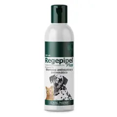 Dragpharma - Regepipel Shampoo antiséptico y antimicótico 150ml Perros y Gatos