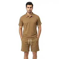 D'JOE - Conjunto Polo Y Short Hombre Estilo Urbano Verano Mónaco