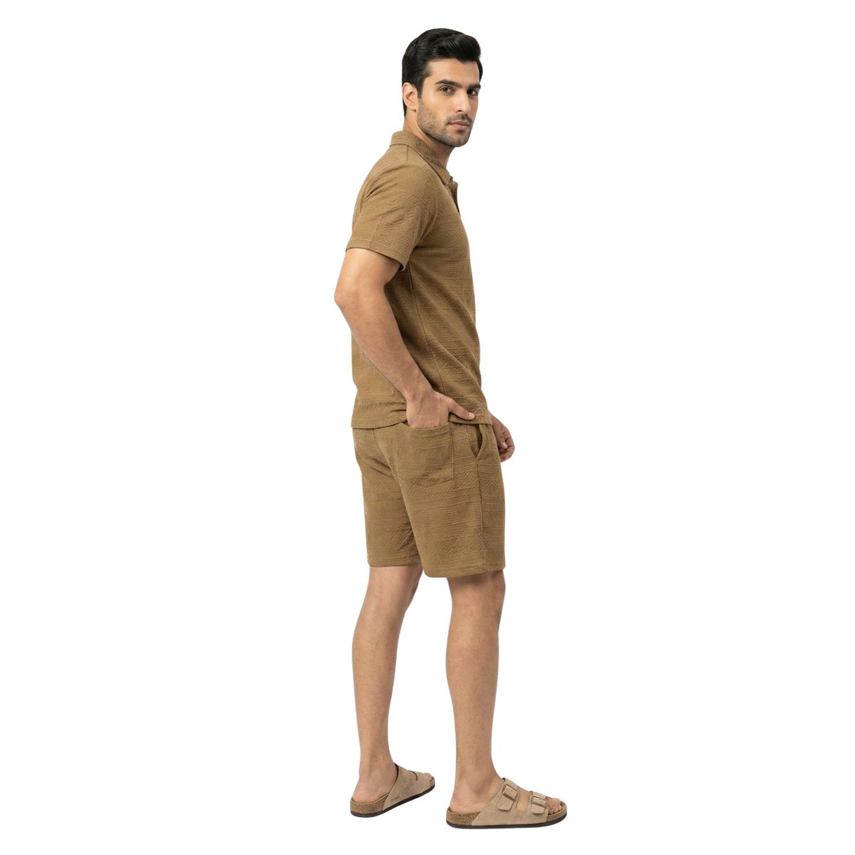 D'JOE - Conjunto Polo Y Short Hombre Estilo Urbano Verano Mónaco