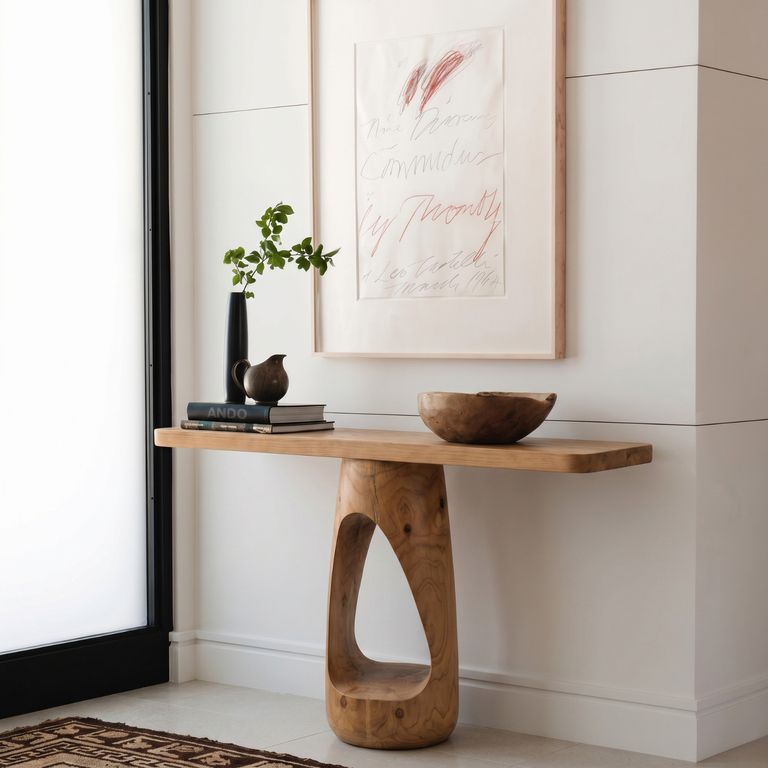 Mesa Arrimo Nido Madera Maciza Roble