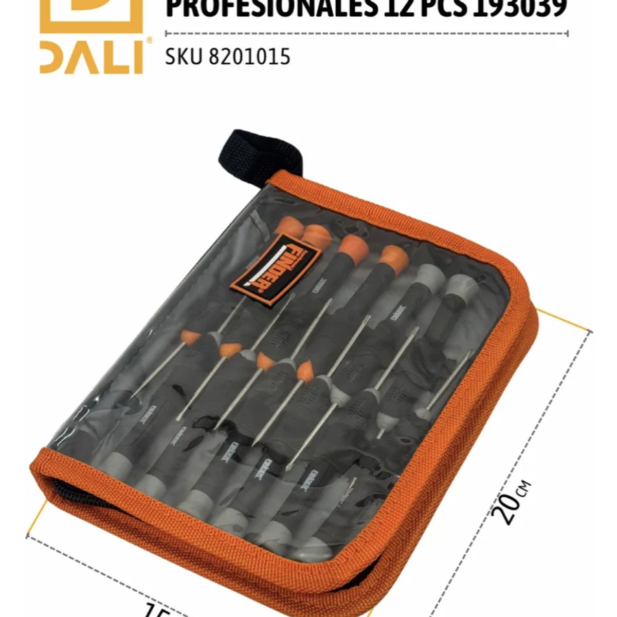 DALI - Set de Destornilladores de Precisión Profesional 12 Piezas (193039)