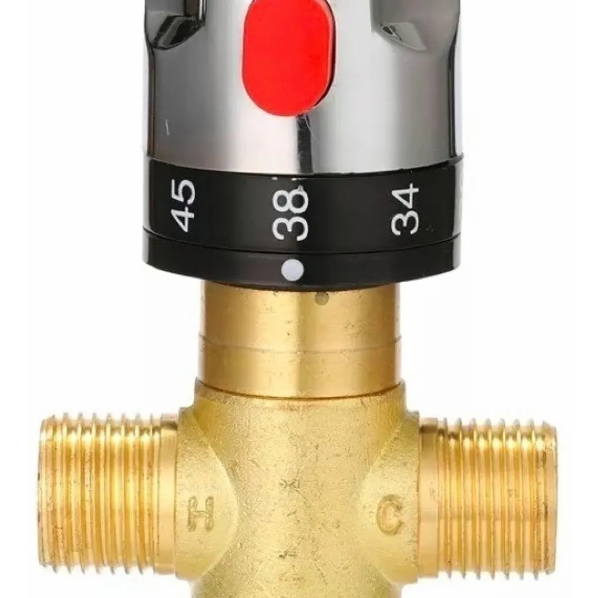 MUNDO MAGIA - Válvula Mezcladora Termostática Ajustable 3baño Latón Agua