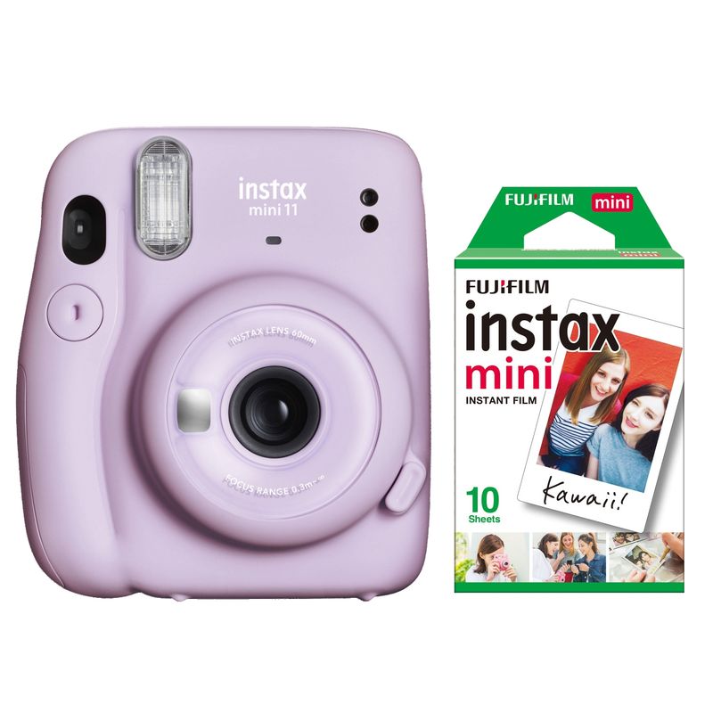 FUJI - Cámara Instantánea Kit Instax Mimi 11 Lila + Película