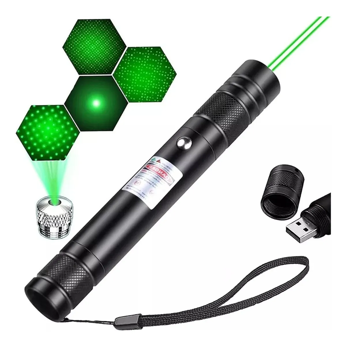 Puntero Laser Verde Astronómico Largo Alcance Recargable, marca MUNDO MAGIA - Foto Principal