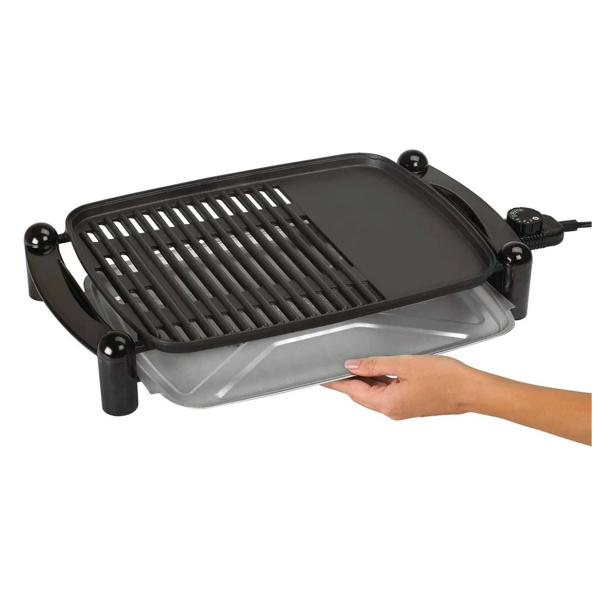 BLACK+DECKER - Parrilla Electrica Grill Asador Antiadherente IG201