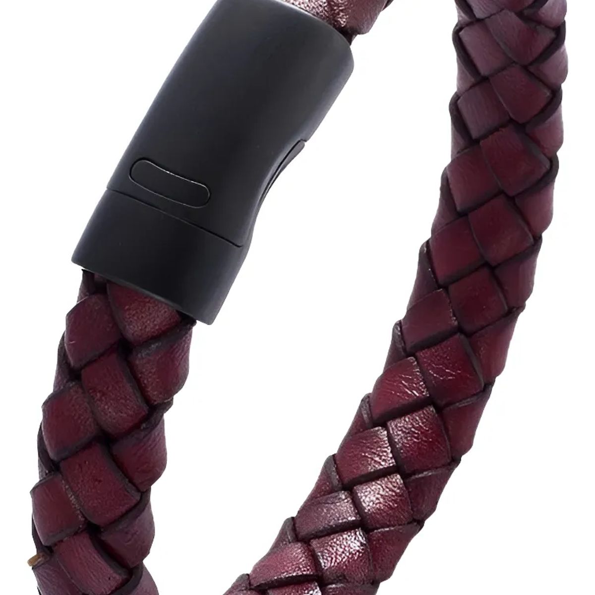 GENERICO - Pulsera De Caballero De Cuero Red Space Elegante Y Juvenil