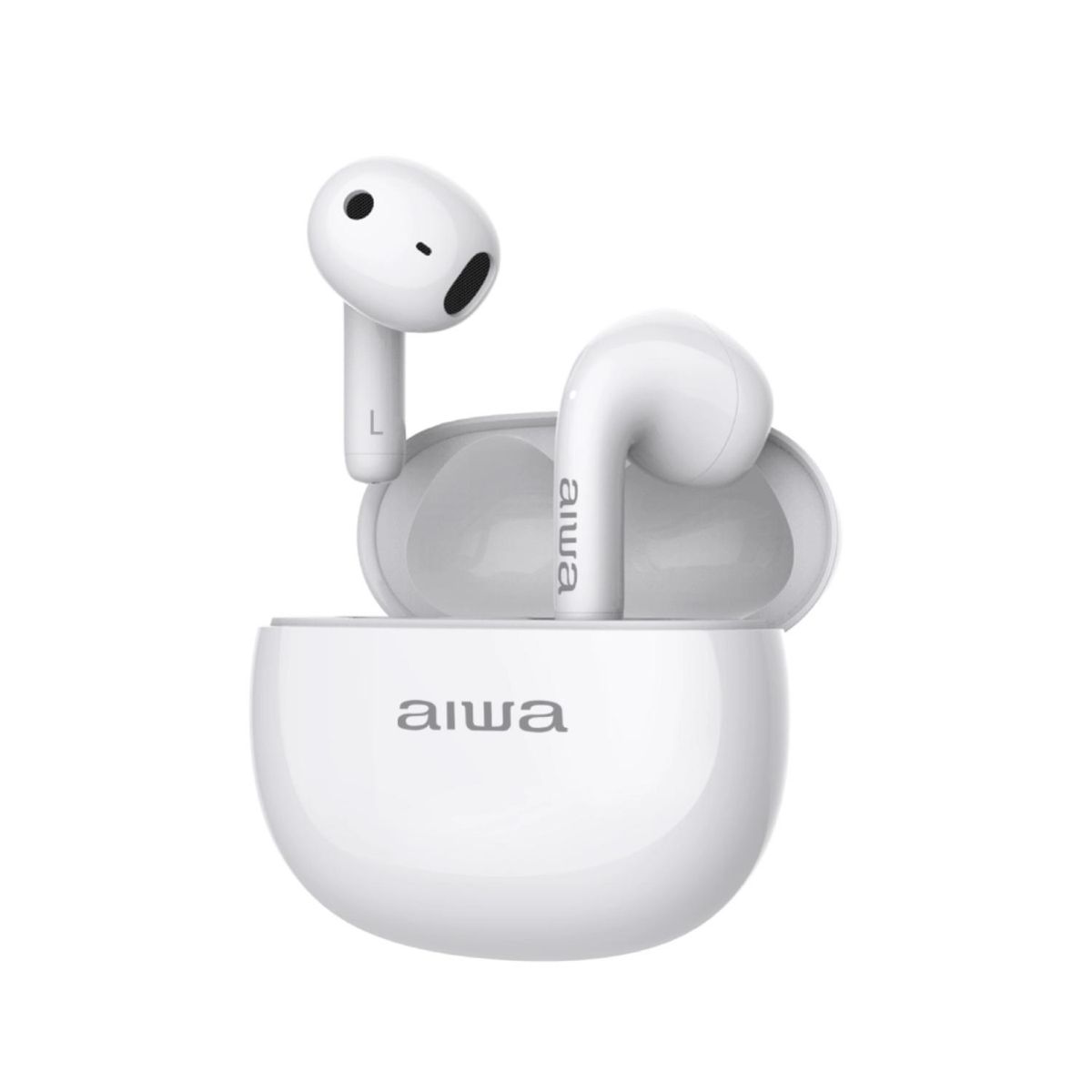 AIWA - Audifonos Bluetooth Recargables TWS InEar Blanco AWTWSD8