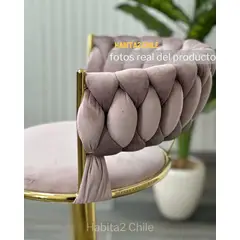 HABITA2 CHILE - Taburete Queen Gold Palo Rosa