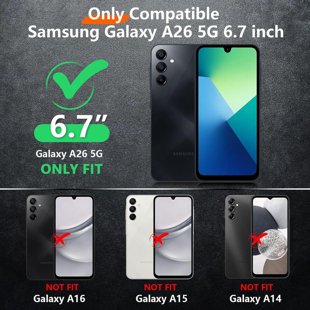 GENERICO - Carcasa Para Samsung A26 5g Transparente Antigolpe Reforzada