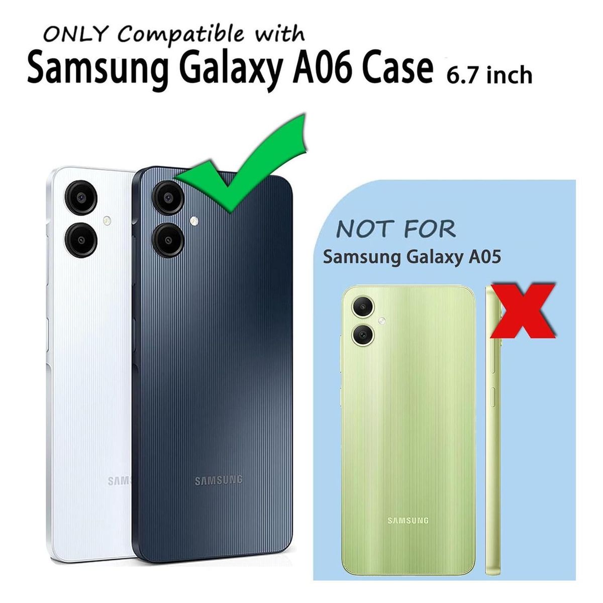 GENERICO - Carcasa Para Samsung A06 5g Transparente + Lamina Hidrogel