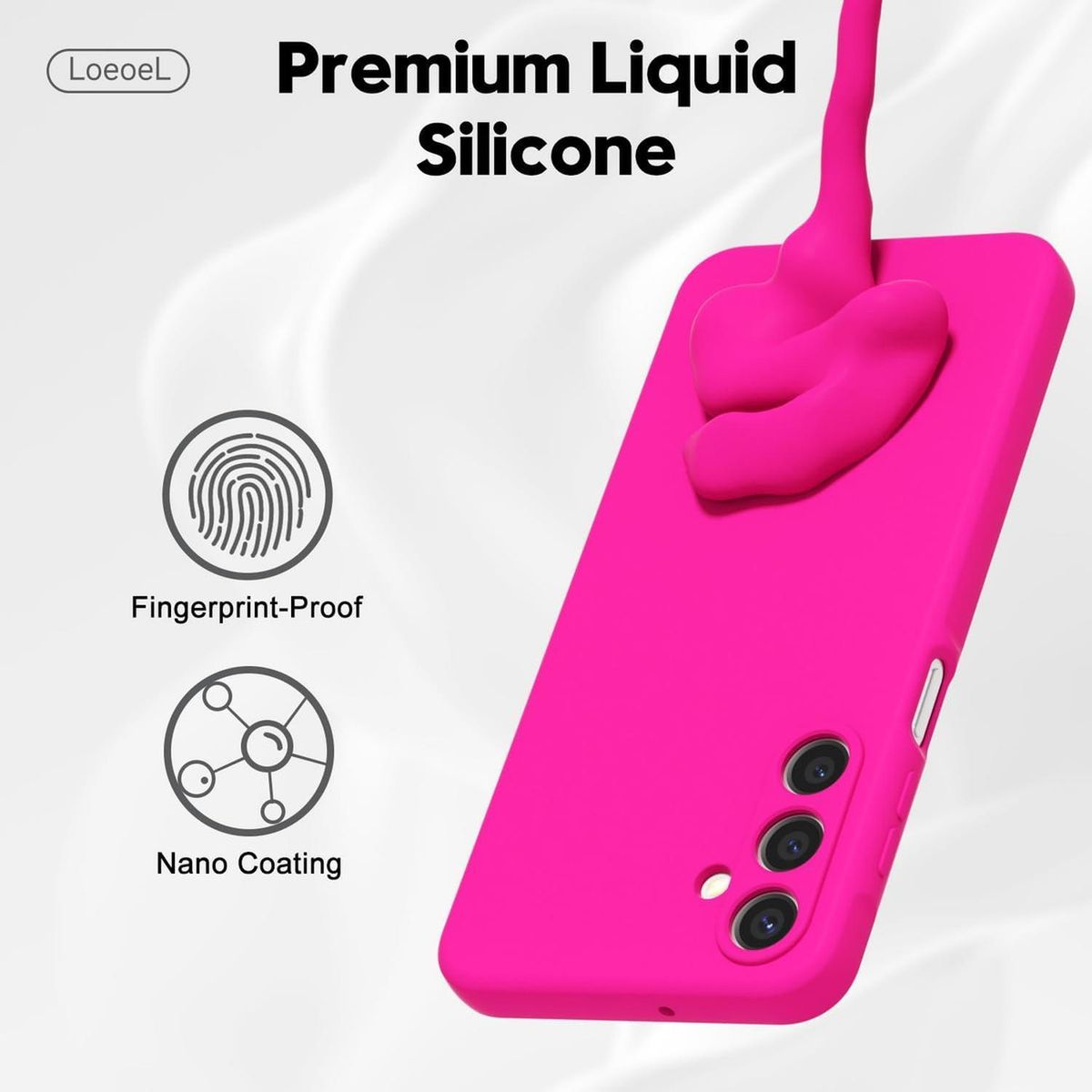 GENERICO - Carcasa para Samsung Galaxy A16 5G Silicona Antigolpes - Fucsia