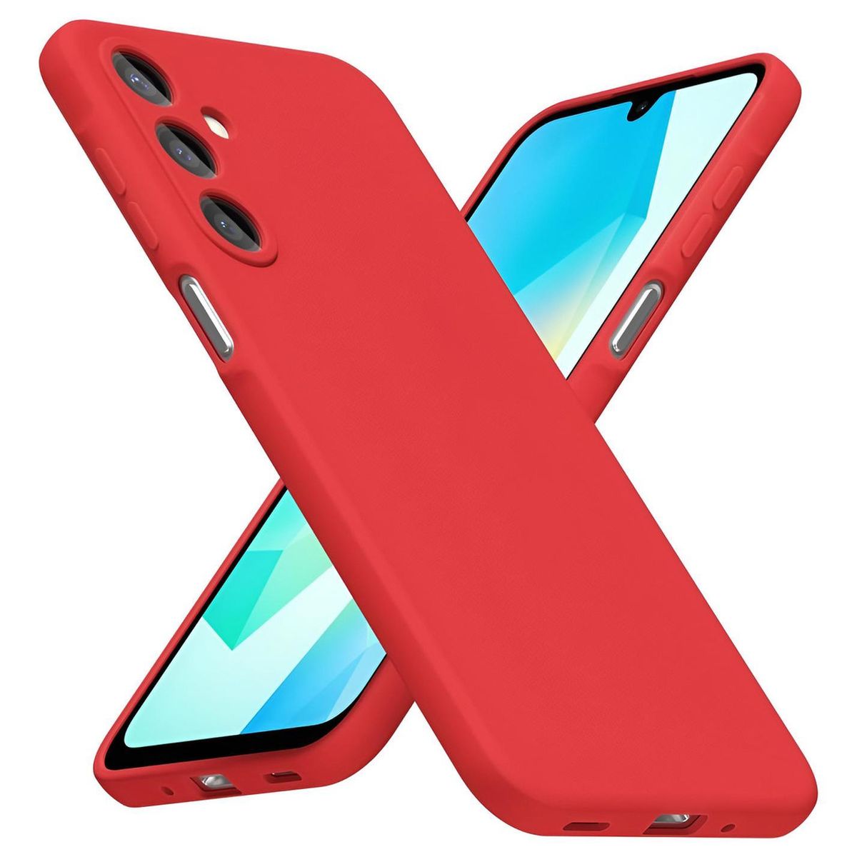 GENERICO - Carcasa para Samsung Galaxy A16 5G Silicona Antigolpes - Rojo