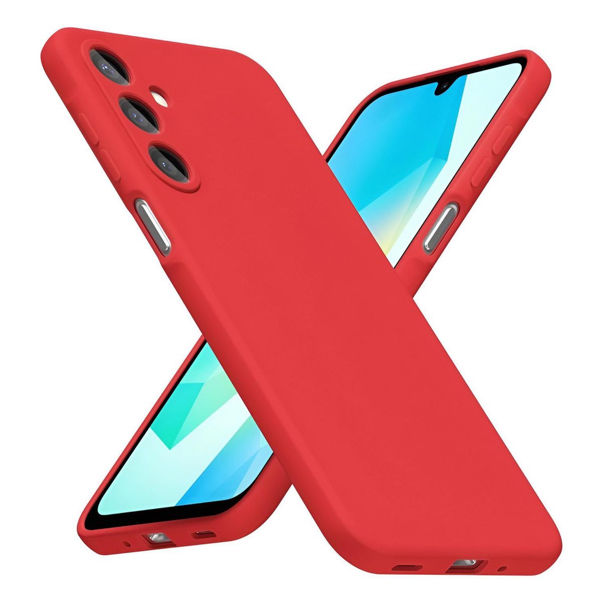 GENERICO - Carcasa para Samsung Galaxy A16 5G Silicona Antigolpes - Rojo