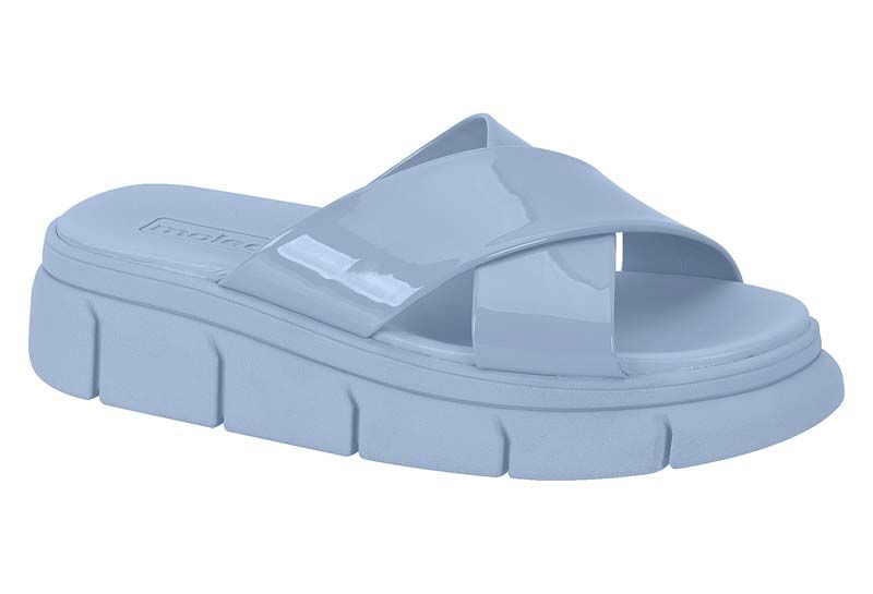 Sandalia Plana Azul