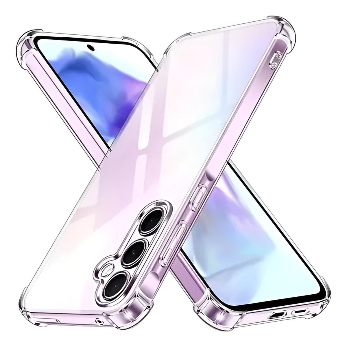 GENERICO - Carcasa Para Samsung A56 5g Transparente + Lamina Hidrogel