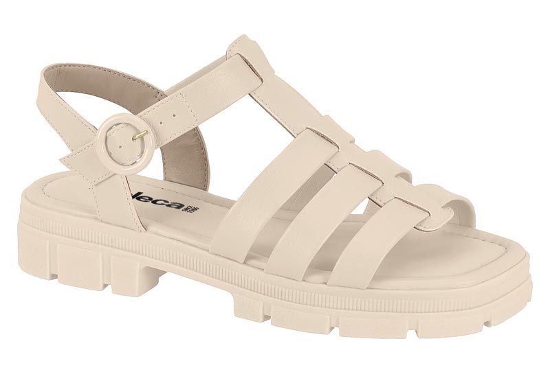 Sandalia Plana Beige