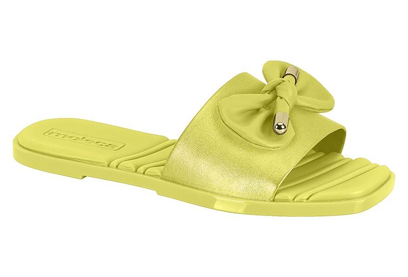 Sandalia Plana Amarillo Limón