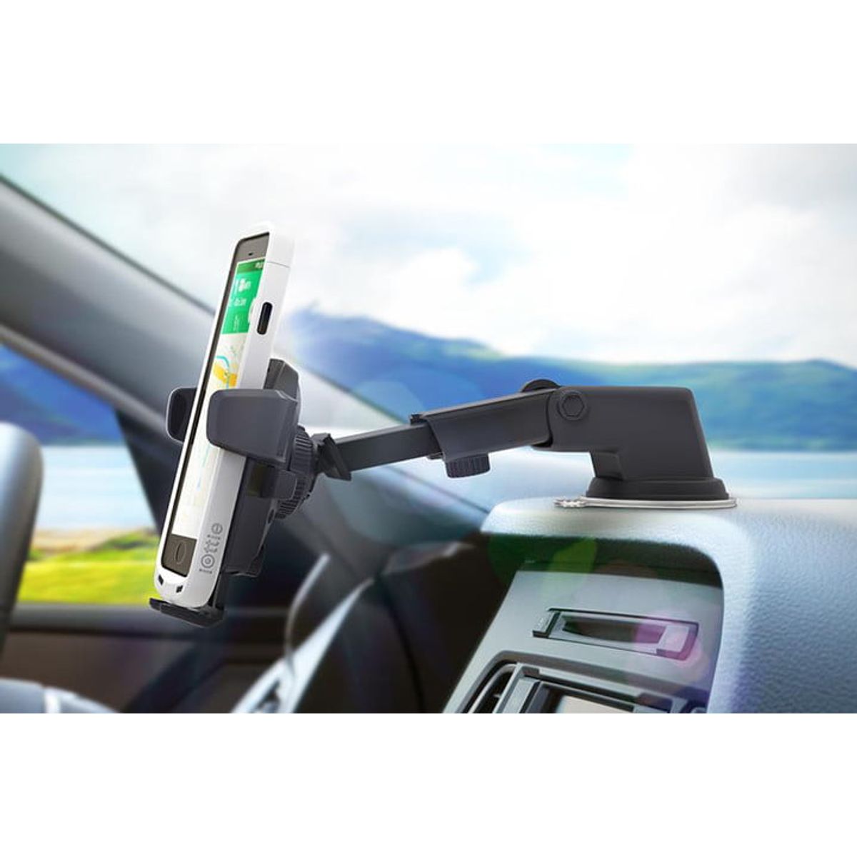 GENERICO - Soporte Celular Brazo Largo Ventosa Con Agarre