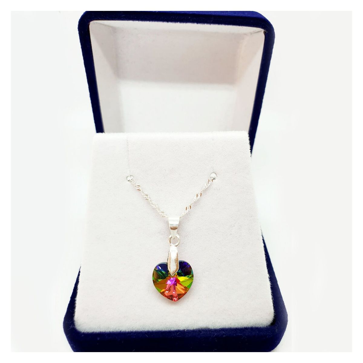 JOYAS MONTERO - Collar Romance Con Swarovski Vitral Medium.