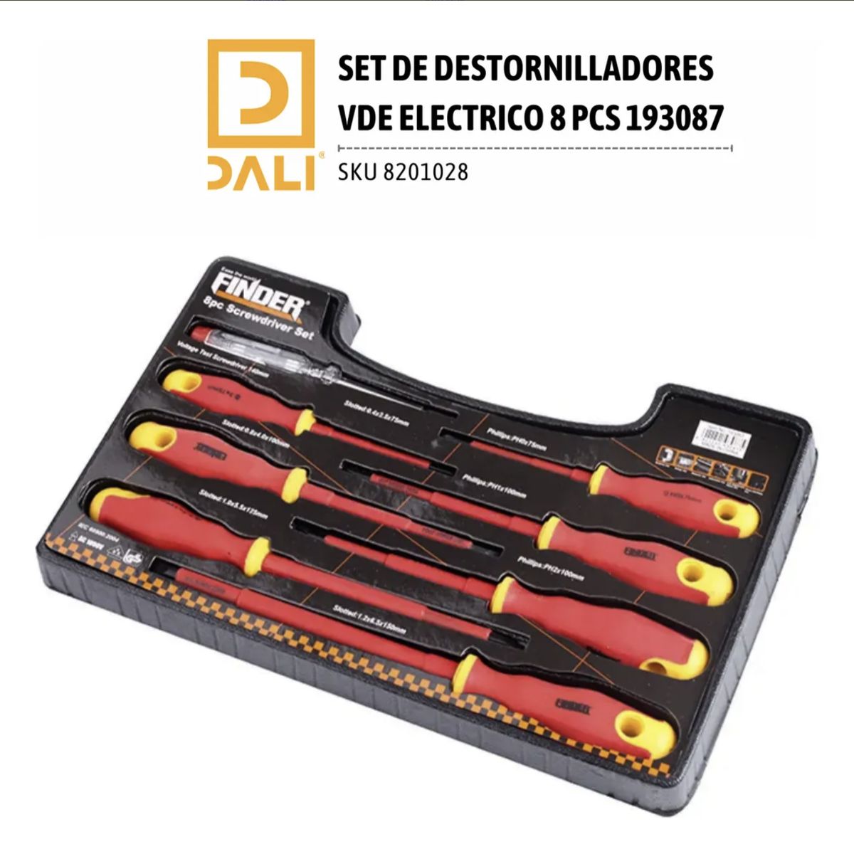 DALI - Set de destornilladores vde eléctrico 7 pcs (193086)