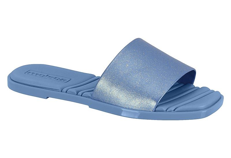Sandalia Plana Azul