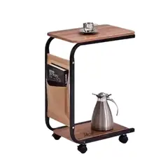 OKAY - Mesa Auxiliar Mesa De Té Dos Niveles Para Sala Sofa Y Cama