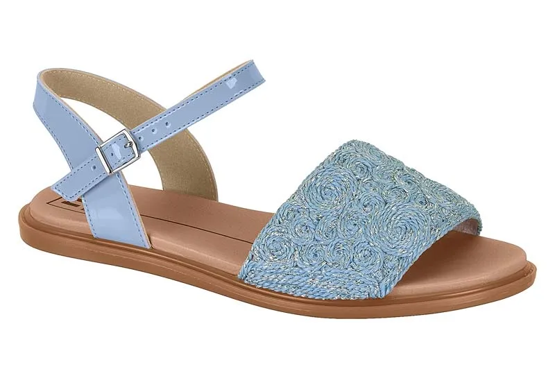 Sandalia Plana Azul