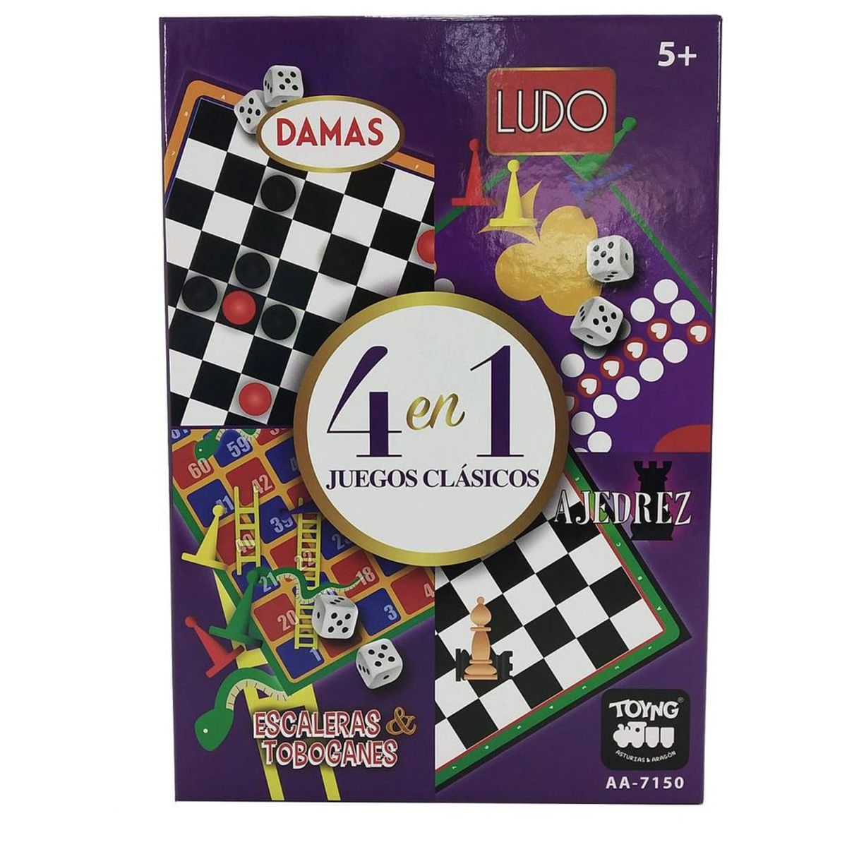 TOYNG - 4 en 1 Juegos clasicos - Toyng